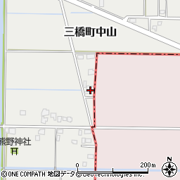 福岡県柳川市三橋町中山884周辺の地図