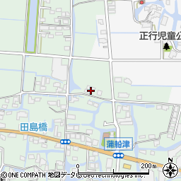 福岡県柳川市三橋町蒲船津1109周辺の地図