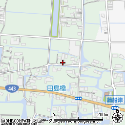 福岡県柳川市三橋町蒲船津1076周辺の地図