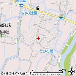 福岡県柳川市西浜武825周辺の地図