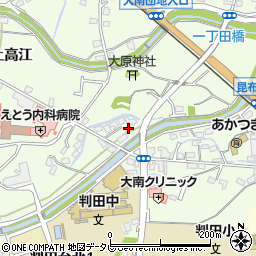 大分県大分市中判田1917-1周辺の地図