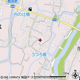 福岡県柳川市西浜武817周辺の地図
