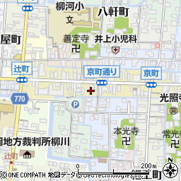 佐賀銀行柳川支店周辺の地図