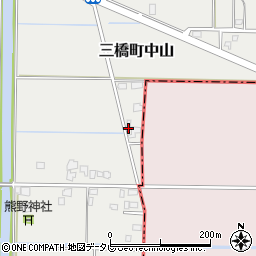 福岡県柳川市三橋町中山881周辺の地図