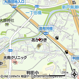 大分県大分市中判田1882周辺の地図