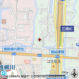 福岡県柳川市三橋町蒲船津560-1周辺の地図