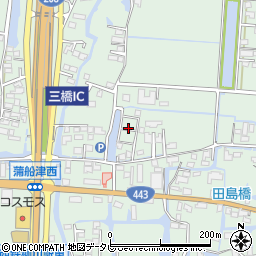 福岡県柳川市三橋町蒲船津427周辺の地図