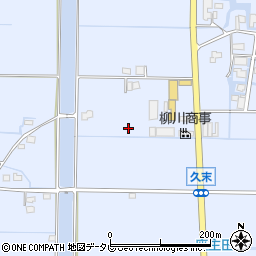 福岡県柳川市三橋町久末周辺の地図