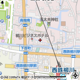 福岡県柳川市三橋町高畑154周辺の地図