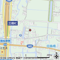 福岡県柳川市三橋町蒲船津407周辺の地図