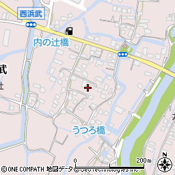 福岡県柳川市西浜武818周辺の地図