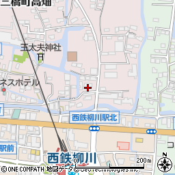 福岡県柳川市三橋町高畑253周辺の地図