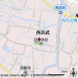 福岡県柳川市西浜武1352周辺の地図