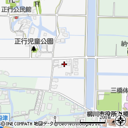 福岡県柳川市三橋町正行389周辺の地図