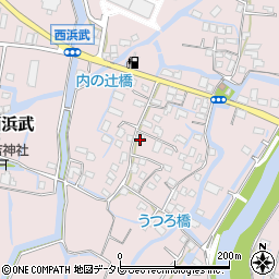 福岡県柳川市西浜武822周辺の地図