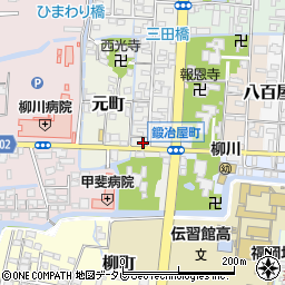 福岡県柳川市鍛冶屋町27周辺の地図