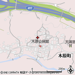 長崎県佐世保市木原町周辺の地図