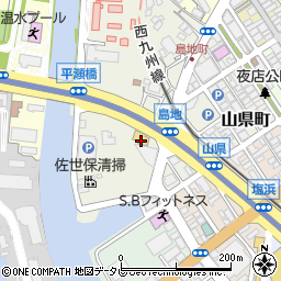 長崎日産佐世保営業所周辺の地図