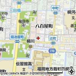 福岡県柳川市西魚屋町5周辺の地図