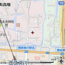 福岡県柳川市三橋町高畑271周辺の地図