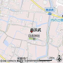 福岡県柳川市西浜武1355周辺の地図