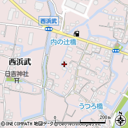 福岡県柳川市西浜武895周辺の地図