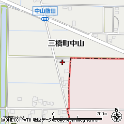 福岡県柳川市三橋町中山877周辺の地図