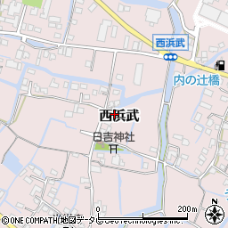 福岡県柳川市西浜武1358周辺の地図