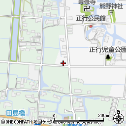 福岡県柳川市三橋町正行327-1周辺の地図