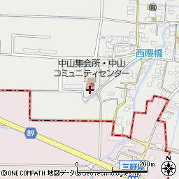 福岡県柳川市三橋町中山794周辺の地図