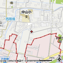 福岡県柳川市三橋町中山83周辺の地図