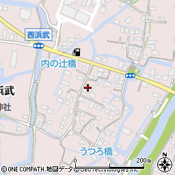 福岡県柳川市西浜武905周辺の地図