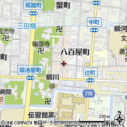 福岡県柳川市西魚屋町15周辺の地図
