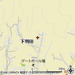 大分県大分市下判田大興寺周辺の地図