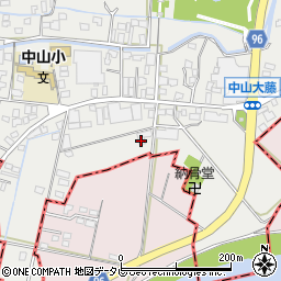 福岡県柳川市三橋町中山73周辺の地図