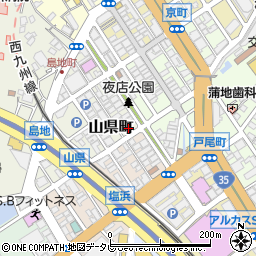 長崎県佐世保市山県町周辺の地図
