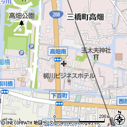 福岡県柳川市三橋町高畑189周辺の地図