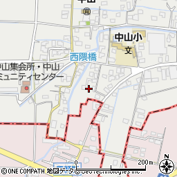 福岡県柳川市三橋町中山396周辺の地図