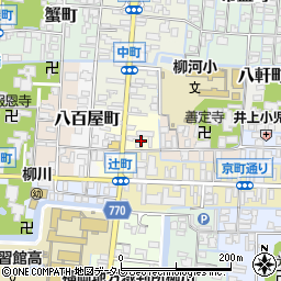 福岡県柳川市辻町周辺の地図