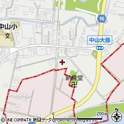 福岡県柳川市三橋町中山101周辺の地図
