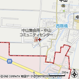 福岡県柳川市三橋町中山773周辺の地図