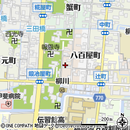 福岡県柳川市西魚屋町41周辺の地図