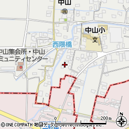 福岡県柳川市三橋町中山397周辺の地図