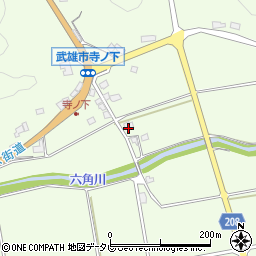 佐賀県武雄市東川登町大字永野761周辺の地図