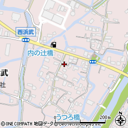 福岡県柳川市西浜武907周辺の地図