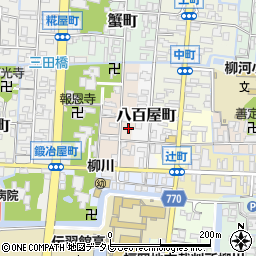 福岡県柳川市西魚屋町18周辺の地図