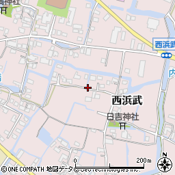 福岡県柳川市西浜武1245周辺の地図