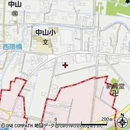 福岡県柳川市三橋町中山85周辺の地図