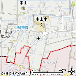 福岡県柳川市三橋町中山384周辺の地図