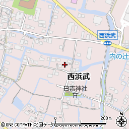 福岡県柳川市西浜武1257周辺の地図